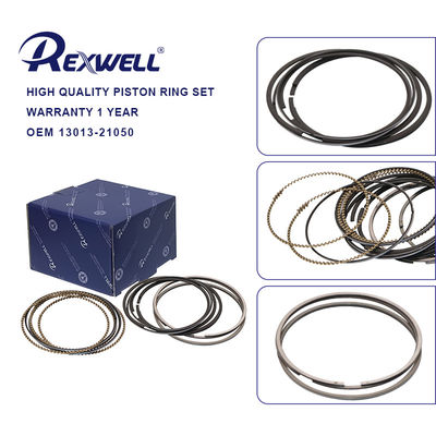 Nouvelles pièces de moteur personnalisées 1NZ 2NZ 0.50-020 (1.2x1.2x2.0 75.00MM) 13011-21050 13013-21050 Anneaux à piston pour Toyota Corolla Yaris 1.3 1.5L