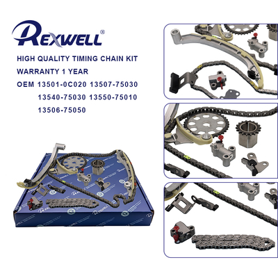 13501-0C020 13507-75030 13540-75030 13550-75010 13506-75050 Kit de chaîne de distribution de moteur de voiture pour Toyota 2TR